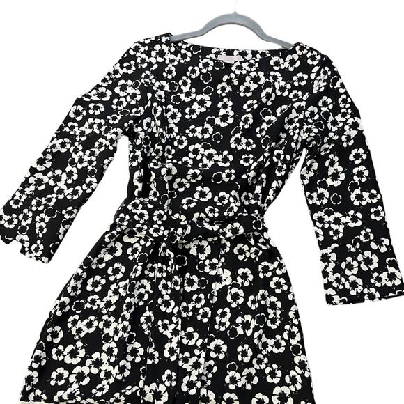 H&M Floral Black White Shift Dress 4 - Picture 2 of 15